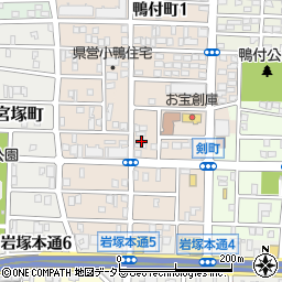 愛知県名古屋市中村区小鴨町83周辺の地図