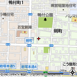 愛知県名古屋市中村区剣町154周辺の地図