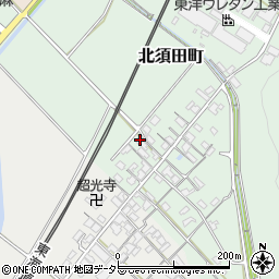 滋賀県東近江市北須田町594-2周辺の地図