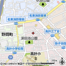 愛知県名古屋市名東区高針3丁目304周辺の地図