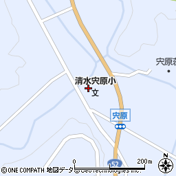 静岡市立清水宍原小学校周辺の地図