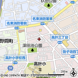愛知県名古屋市名東区高針3丁目305周辺の地図