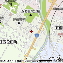 中藤織物整理工場周辺の地図