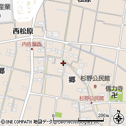 愛知県愛西市内佐屋町郷47周辺の地図
