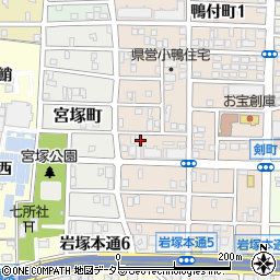 愛知県名古屋市中村区小鴨町107-3周辺の地図