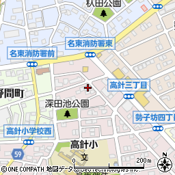 愛知県名古屋市名東区高針3丁目306周辺の地図