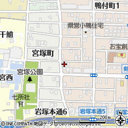 愛知県名古屋市中村区小鴨町107周辺の地図