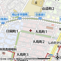 愛知県名古屋市千種区大島町1丁目77周辺の地図