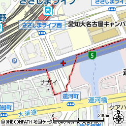 愛知県名古屋市中村区運河町7周辺の地図