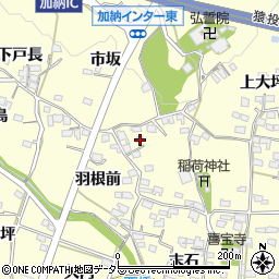 愛知県豊田市加納町羽根前22周辺の地図