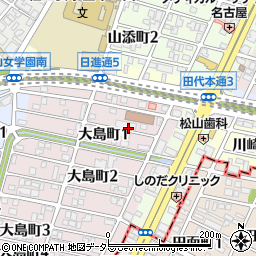 愛知県名古屋市千種区大島町1丁目周辺の地図