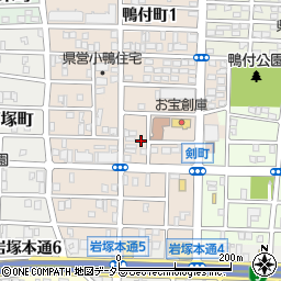 愛知県名古屋市中村区小鴨町86周辺の地図