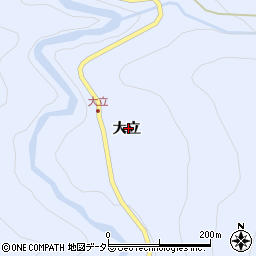 愛知県北設楽郡豊根村古真立大立周辺の地図