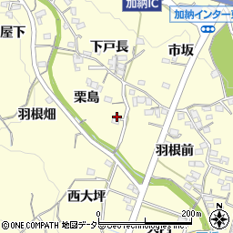 愛知県豊田市加納町栗島周辺の地図