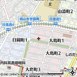 愛知県名古屋市千種区大島町1丁目75周辺の地図