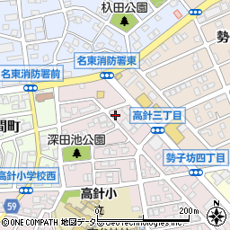 愛知県名古屋市名東区高針3丁目413周辺の地図