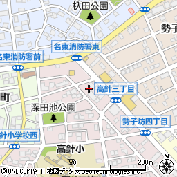 愛知県名古屋市名東区高針3丁目412周辺の地図