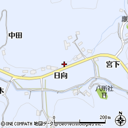 愛知県豊田市久木町日向周辺の地図