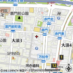 万松寺パーキングビル駐車場周辺の地図
