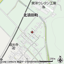 滋賀県東近江市北須田町480-1周辺の地図
