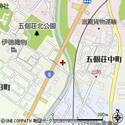 滋賀県東近江市五個荘中町131周辺の地図