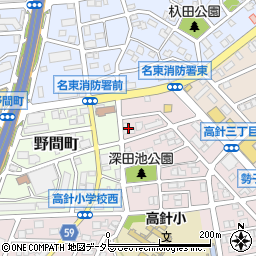 愛知県名古屋市名東区高針3丁目201周辺の地図