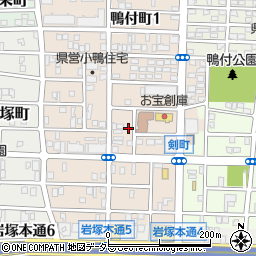 愛知県名古屋市中村区小鴨町85周辺の地図