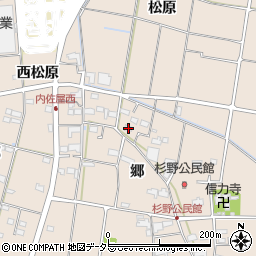 愛知県愛西市内佐屋町郷98周辺の地図