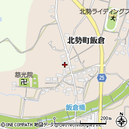 三重県いなべ市北勢町飯倉507周辺の地図