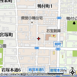 愛知県名古屋市中村区小鴨町80周辺の地図