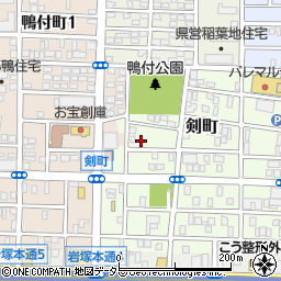 愛知県名古屋市中村区剣町101周辺の地図