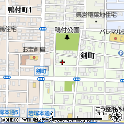 愛知県名古屋市中村区剣町102周辺の地図