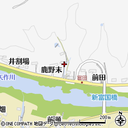 愛知県豊田市富田町鹿野末周辺の地図