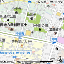 富士市社会福祉協議会　障害サービス室・吉原つくし周辺の地図