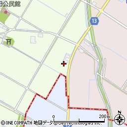 滋賀県愛知郡愛荘町栗田737-1周辺の地図