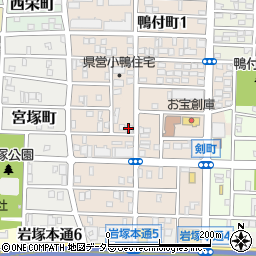 愛知県名古屋市中村区小鴨町79周辺の地図