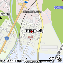 滋賀県東近江市五個荘中町31周辺の地図