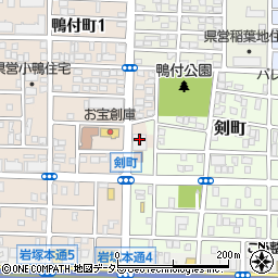 愛知県名古屋市中村区鴨付町2丁目47周辺の地図