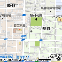 愛知県名古屋市中村区剣町99周辺の地図