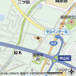 豊田市役所こども園　中山こども園周辺の地図