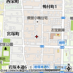 愛知県名古屋市中村区小鴨町78周辺の地図