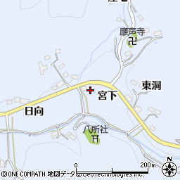 愛知県豊田市久木町宮下周辺の地図