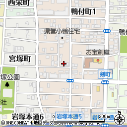 愛知県名古屋市中村区小鴨町78-2周辺の地図