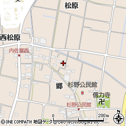 愛知県愛西市内佐屋町郷102周辺の地図