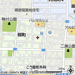 愛知県名古屋市中村区剣町57周辺の地図