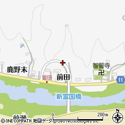 愛知県豊田市富田町周辺の地図