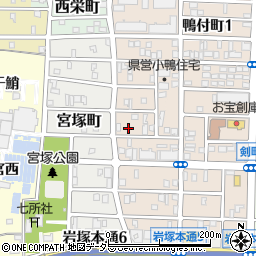 愛知県名古屋市中村区小鴨町73周辺の地図