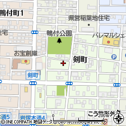 愛知県名古屋市中村区剣町87周辺の地図