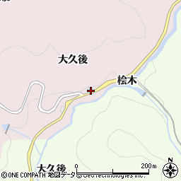 愛知県豊田市玉野町大久後周辺の地図