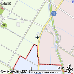 滋賀県愛知郡愛荘町栗田35周辺の地図
